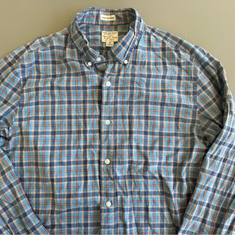 J. Crew Multicolor Plaid Button Down Shirt